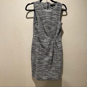 Textured Blue & White Dress